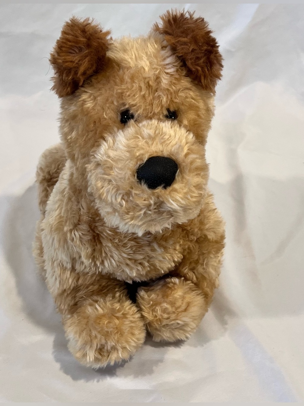 GUND Plush Puppy Dog Tan Brown Cream Stuffed Animal Fluffy Classic 45145